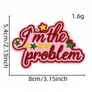 Colored english word cloth sticker 14#