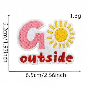 Colorful english cloth stickers 30#