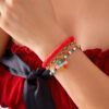 oly-a8fe3227228234a5f346cb77e96a3c57 Wholesale Zinc Alloy Christmas Snowflake Bracelet Set 2 Pack Fashion Jewelry Accessory