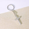 oly-a91c727e810be0dc05458bcb426a64cb Wholesale European Style Cross Keychain Pendant Metal Bag Charm for Everyday Use