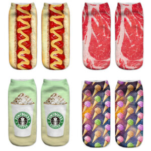 oly-a9321a1d7cb0c11436b5625fed25f0bf Wholesale 3D Digital Print Meat Pattern Socks Trendy Fashion Accessory for Party Gift Boutique Resale
