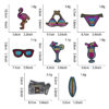 Wholesale Beach Ocean Series Polyester Sequined Octopus Patch Iron-On Embroidery DIY Car Clothing Accessory