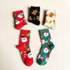 oly-a93f0b653b6543e05f1b51e52234be2b Wholesale Trendy Christmas Cartoon Stockings with Santa Reindeer Snowman Festive Holiday Gift for Home Decor