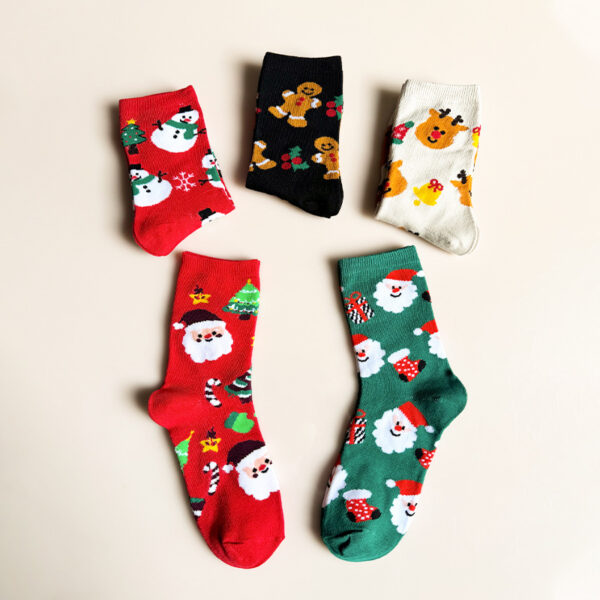 oly-a93f0b653b6543e05f1b51e52234be2b Wholesale Trendy Christmas Cartoon Stockings with Santa Reindeer Snowman Festive Holiday Gift for Home Decor