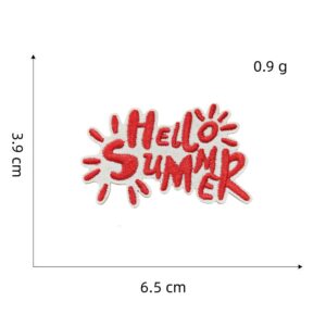 Red series cloth stickers 12#