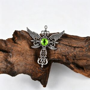 One green devil's eye pendant accessory