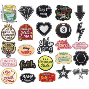 oly-a98c37e6d5cd397be58c17dc4cadaa46 Wholesale Decorative English Letter Embroidery Patches, Colorful Polyester Cloth Stickers for Clothing and Craft Supplies