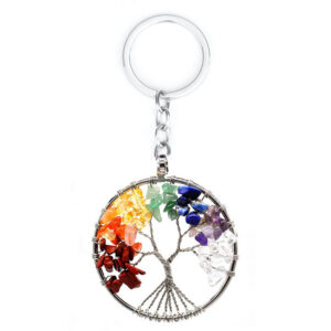 Colored stone round scattered style