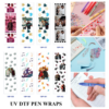 oly-a99349781144645acf99a5f55e5d971f Wholesale 2/8/16pcs UV DTF Stickers Duet Performer Collage Puzzle Gem Musical Note Flame Lightning Portrait Patterns Pen and Bookmark Stickers OLY Exclusive