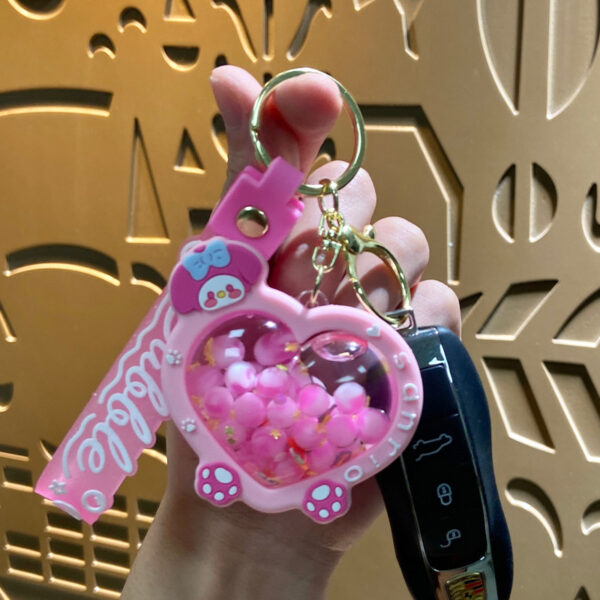 Wholesale Acrylic Heart Keychain Car Key Accessory Bag Charm Birthday Gift OLY Exclusive