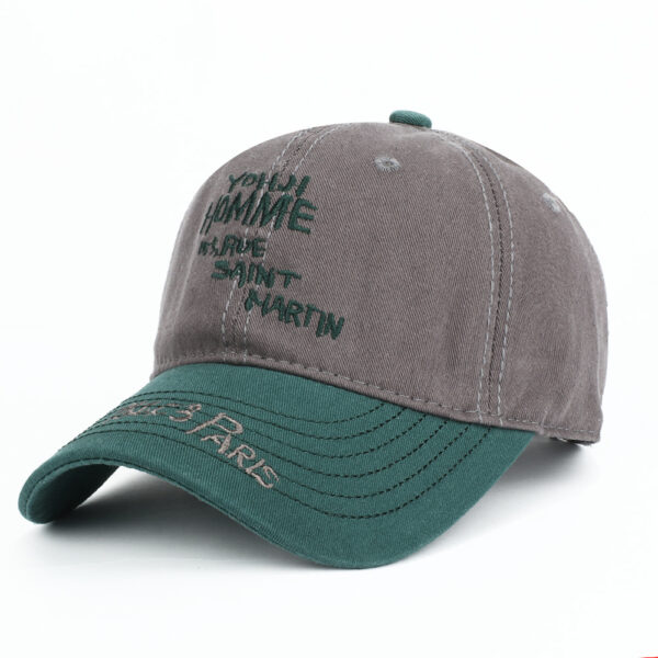 Wholesale Retro Colorblock Letter Baseball Cap Chic Fashion Accessory Gift