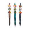 oly-a9dc1a40038418e395cfe66b07def7bb Wholesale Hand Painted Beaded Christmas Magic Wand Pen with Rotating Tip Multi Color Elk Tree Design Party Favor