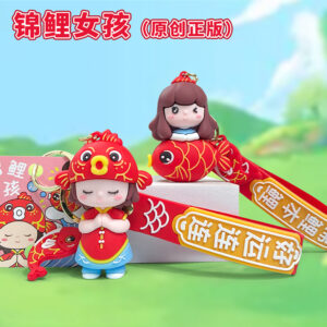 oly-a9e4af95fa83ecd00ede7e6806b77c12 Wholesale Cute Koi Girl PVC Keychain Trendy Bag Charm Gift