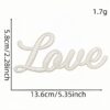 Wholesale Creative Cartoon Hollow Embroidered English Letter Patch Decorative Iron-On Applique for Clothing DIY Gift