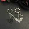 Wholesale European Style Metal Butterfly Moth Keychain Pendant Fashion Accessory Bag Charm Gift