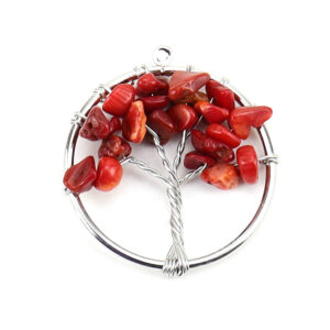 silver red coral -3cm