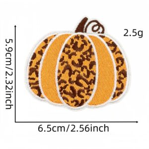 Colorful plaid pumpkin cloth sticker 14#