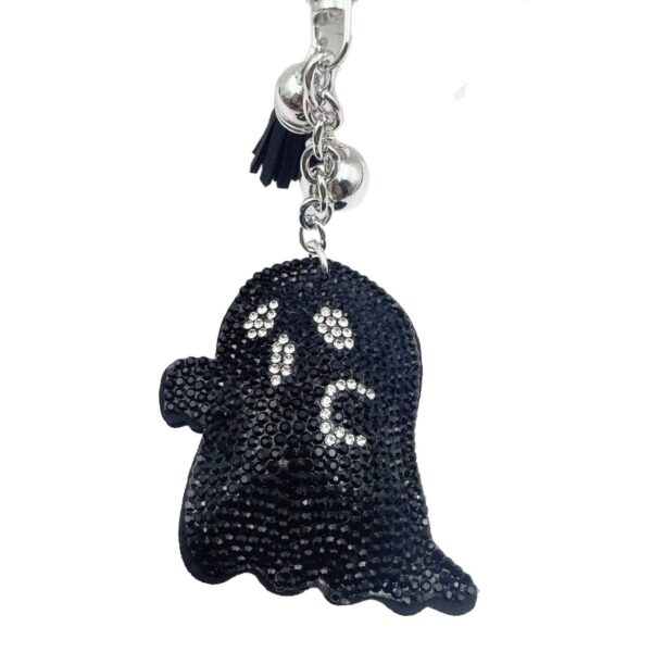 oly-a9f5d0ad12e1525f0ec86e2f39fe862a Wholesale Halloween Ghost Keychain Rhinestone Zinc Alloy Bag Charm Accessory