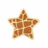 Wholesale Polyester Embroidered Leopard Print Star Patch for Clothing Craft Supply