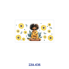 oly-aa0fbcf9d5e117d5eef1ea2ab2376196 Wholesale 5pcs Cozy Warm Tone Cartoon Lounge Girl Donut Popcorn Bow Daisy Sunflower Check Border Assorted Decor Prints 16oz Cup UV DTF Wraps
