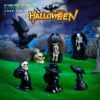 Wholesale Cartoon Halloween Skeleton Bat Resin Figurine DIY Landscape Decoration for Home Decor Gift