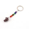 oly-aa13c41b1a2f216911b238c2cccc4b77 Wholesale Pastoral Style Crystal Bead Mushroom Keychain Car Key Accessory Gift