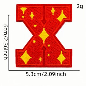Letter cloth sticker x