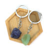 oly-aa2da3488cdb2765f75374fbf24d084c Wholesale Tiger Stone Crystal Keychain Pendant Pastoral Style Handmade Metal Decorative Accent Boutique Resale