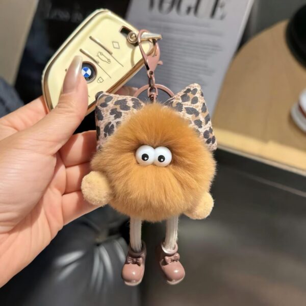 oly-aa3bb05a6f22be2c3220462d5490f474 Wholesale Cute Rex Rabbit Fur Bag Charm Fashion Accessory for Backpacks and Keychains