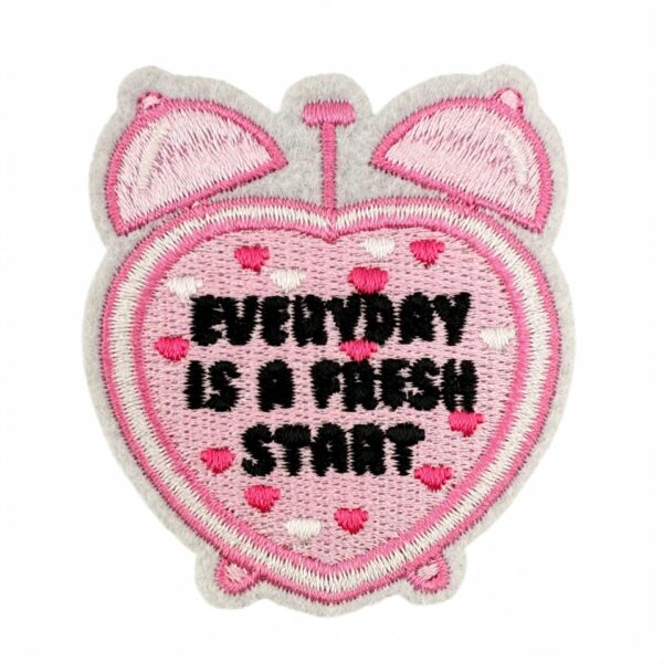 oly-aa3cc73e8fe49ed68a3edf965f9bd810 Wholesale Decorative Pink Inspirational English Embroidered Patch for Clothing Accessory
