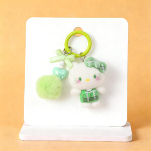 Plaid hello kitty - green
