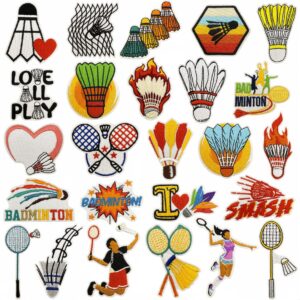 oly-aa6b1706cd6895c374d740469cfb2800 Wholesale Cartoon Colorful Graffiti Badminton Embroidery Patch Decorative Accent for Everyday Use Gift