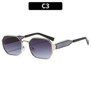 C3-black silver frame double gray piece