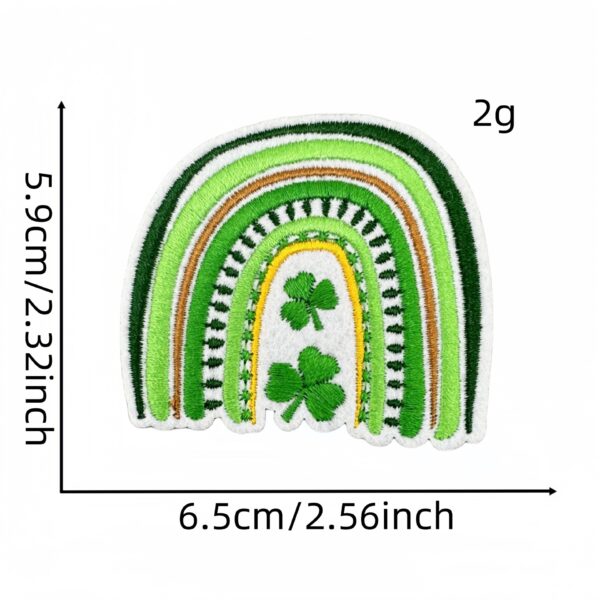 Wholesale Irish Green Embroidered Cloth Patch, Cartoon Festival Badge for Clothes, Decorative Gift
