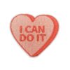 oly-aaab4ef155a8834c86df0104581840df Wholesale Colorful Rainbow Heart Embroidered Patch Positive Energy Text Decorative Craft Supply