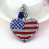 oly-aaaf6f1bae8bc5eb3d94f2dd00f34947 Wholesale Rhinestone Heart Bag Charm Keychain with Tassel, Decorative Car Key Accessory
