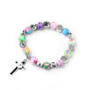 oly-aab15b5331957e586429d878f9bf2cba Wholesale Colorful Soft Clay Cross Rosary Beaded Bracelet Unisex Fashion Accessory Gift
