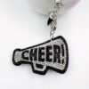 Wholesale Korean Velvet Rhinestone CHEER Keychain Stylish Bag Charm Gift