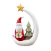 Wholesale Santa Claus Moon Christmas Tree Resin Ornament Home Decor Desktop Decoration for Resale
