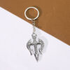 Wholesale Vintage Punk Poseidon Trident Pendant Keychain Zinc Alloy Fashion Accessory for Bags Keys