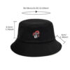 Wholesale Fashion Three Mushroom Embroidered Bucket Hat for Sun Protection Chic Accessory for Resale