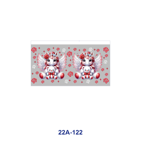 oly-aafd84b57a6f75fe84acaeb24b526589 Wholesale 5pcs Cute Cartoon Unicorn Penguin Butterfly Sunflower Heart Floral Mixed Print 16oz Cup UV DTF Wraps