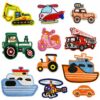 oly-ab11cb98397e42d7f00a1b58ba9b10dc Wholesale Cartoon Car Embroidered Iron-On Patches for Children's Clothing DIY Accessory Gift