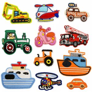 Cartoon car cloth sticker 6#