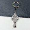 Wholesale Celtic Cross Keychain Pendant Silver Metal Car Key Accessory