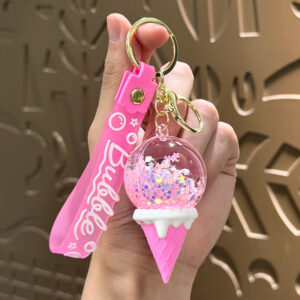 Oil-filled bubble ice cream - pink