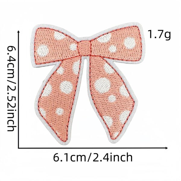 oly-ab362c0977cdbfa29a704db8c010d256 Wholesale Embroidered Sweet Pink Bow Patch - Trendy Fashion Accessory for Bags and DIY
