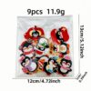 oly-ab3938ca6fc61d9cc382d51e485df7b9 Wholesale Trendy Cartoon Penguin Embroidered Cloth Patch Set 9pcs Polyester Thread Decorative Accessory for DIY