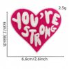 oly-ab44670f4ed4d7b2b49cae8cf9580b65 Wholesale Decorative Iron On Embroidery Patch with Pink English Text Clothing Accessory