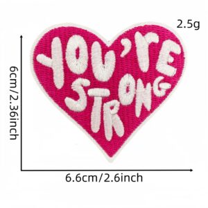 Pink english cloth sticker 7#